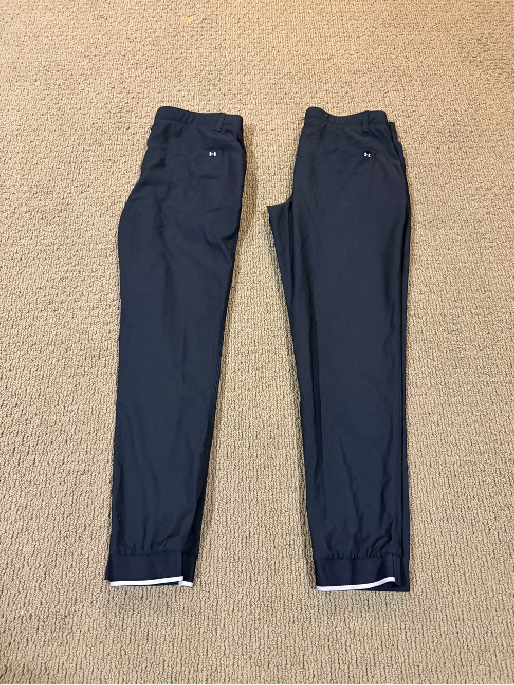 Set of 2 pairs Under Armour Youth Black Performance Jogger Pants size YXL
